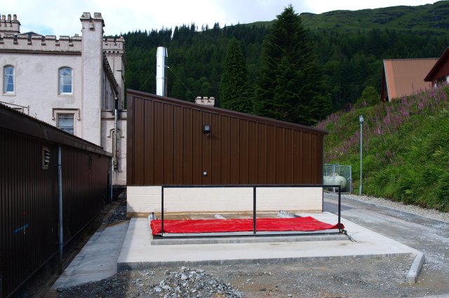 New biomass installation at Drimsynie Holiday Village