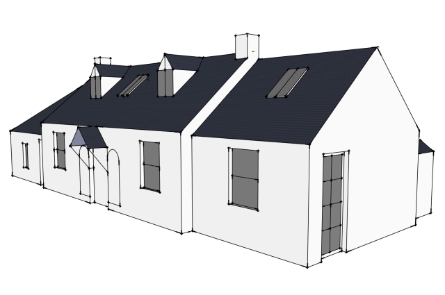 Sketch of front elevation