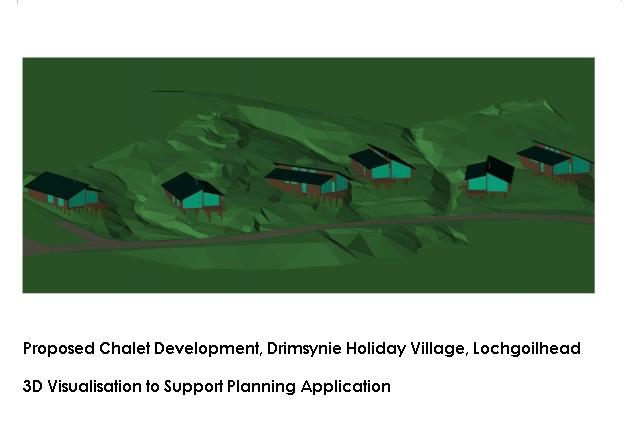 3D Graphic of proposed new chalets