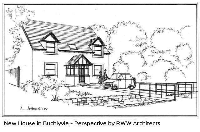Perspective drawing of proposed new dwelling