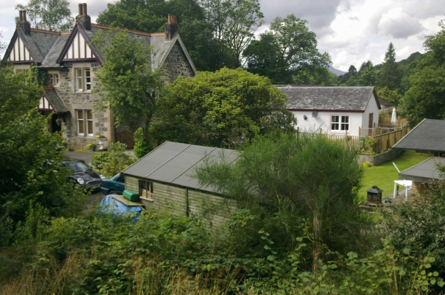 The existing villa and garden ground